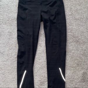 black reflector leggings